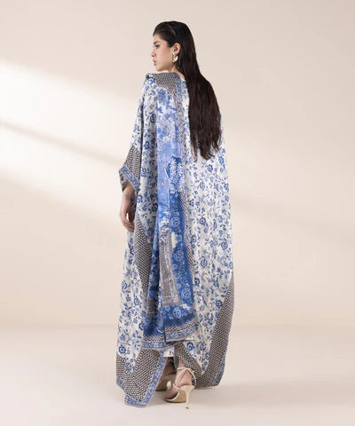 Printed Satin Kaftan