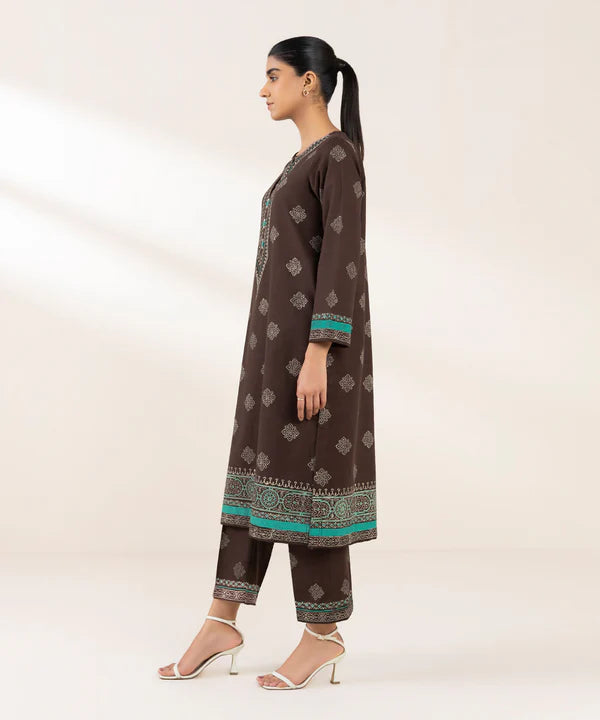 Block Printed Khaddar Shirt