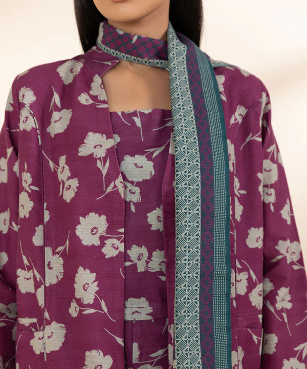 Printed Khaddar Shirt