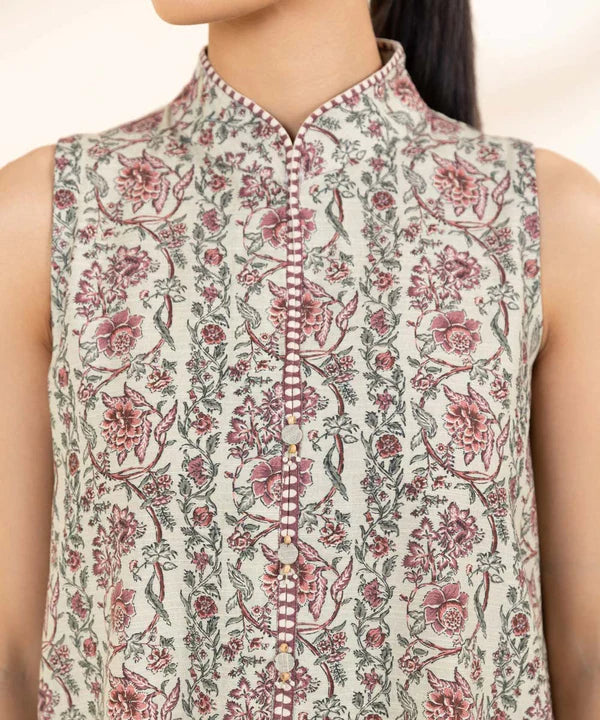 Printed Khaddar Shirt