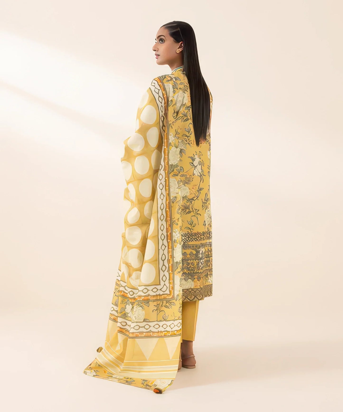 2 Piece - Printed Light Khaddar Suit