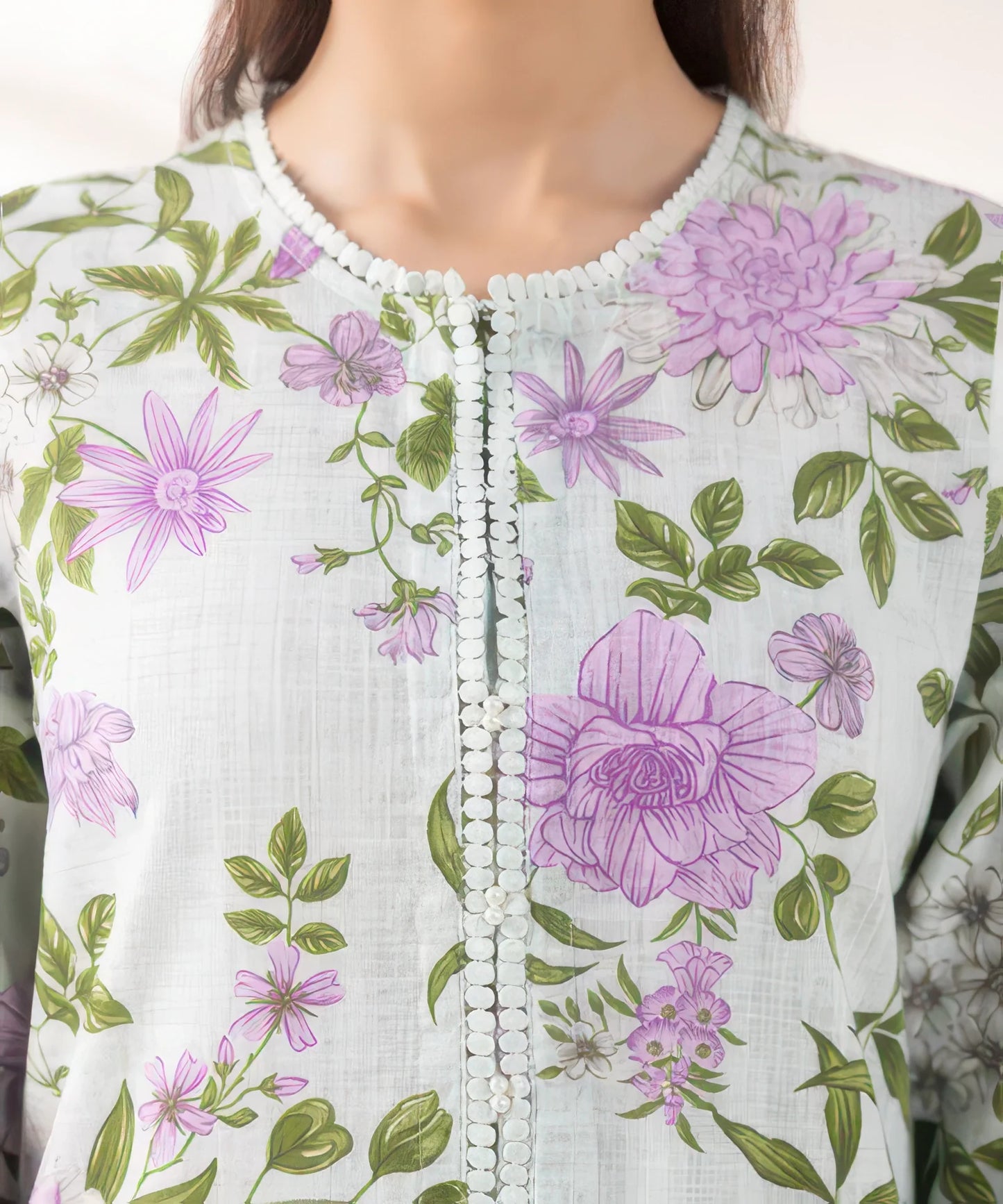 Printed Khaddar Shirt