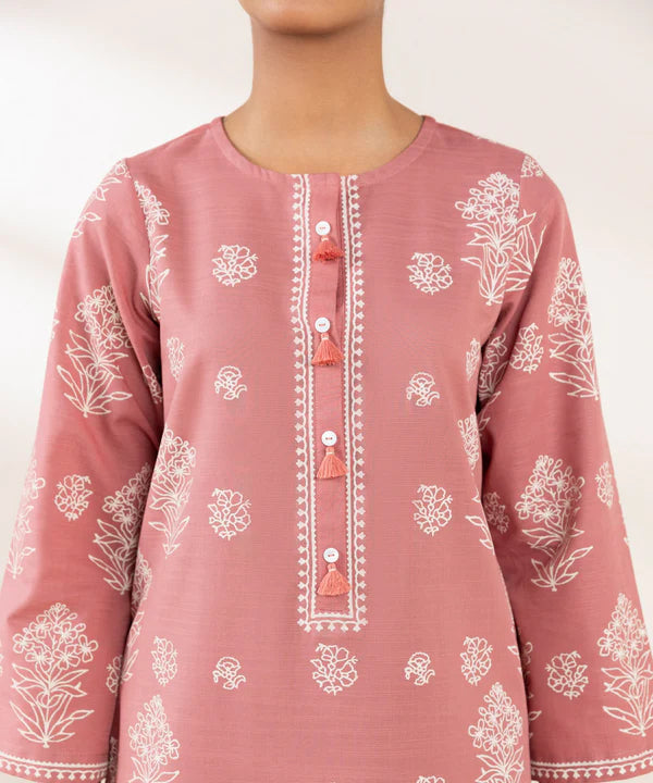 Block Printed Khaddar Shirt