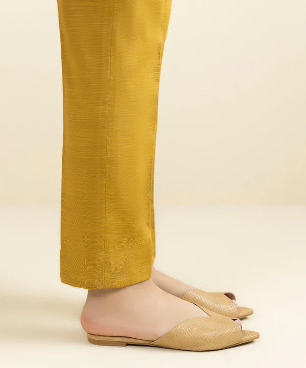 Dyed Khaddar Trousers