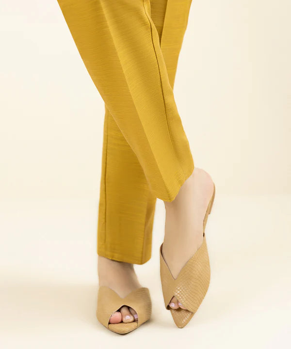 Dyed Khaddar Trousers