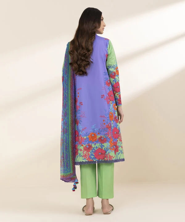 3 Piece - Printed Lawn Suit