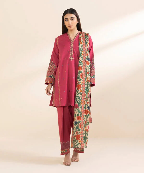 3 Piece - Embroidered Lawn Suit