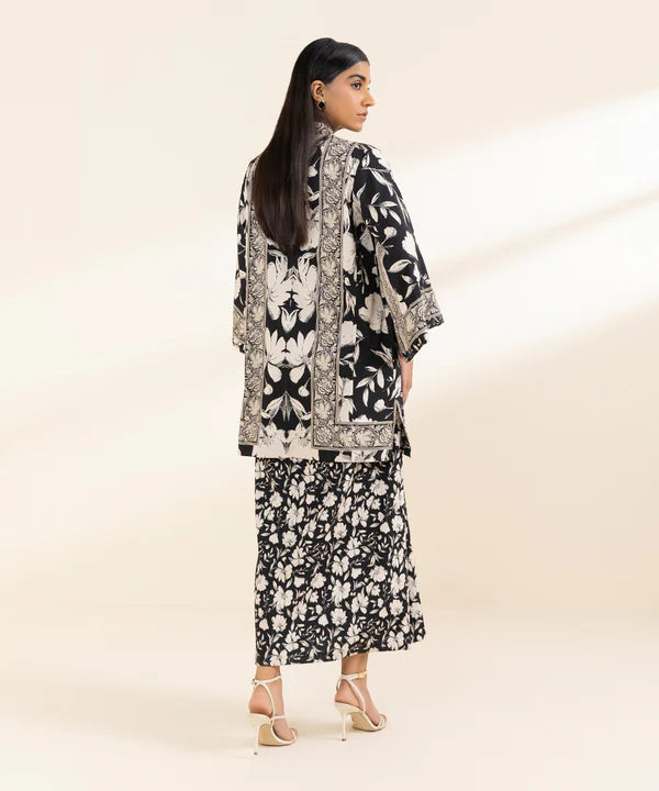 2 Piece - Printed Linen Suit