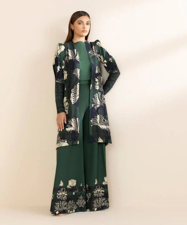 2 Piece - Printed Linen Suit