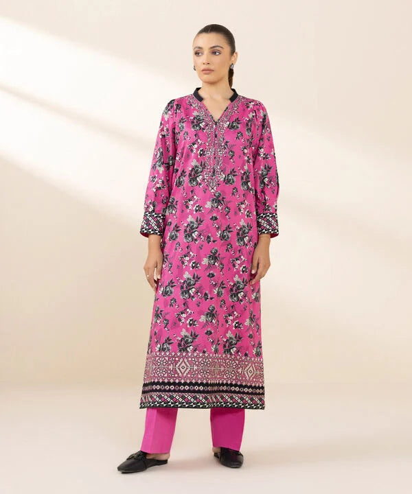 2 Piece - Embroidered Cotton Viscose Suit