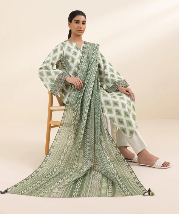 3 Piece - Embroidered Lawn Suit