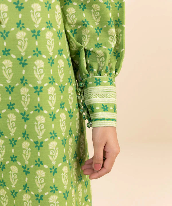 3 Piece - Printed Khaddar Suit