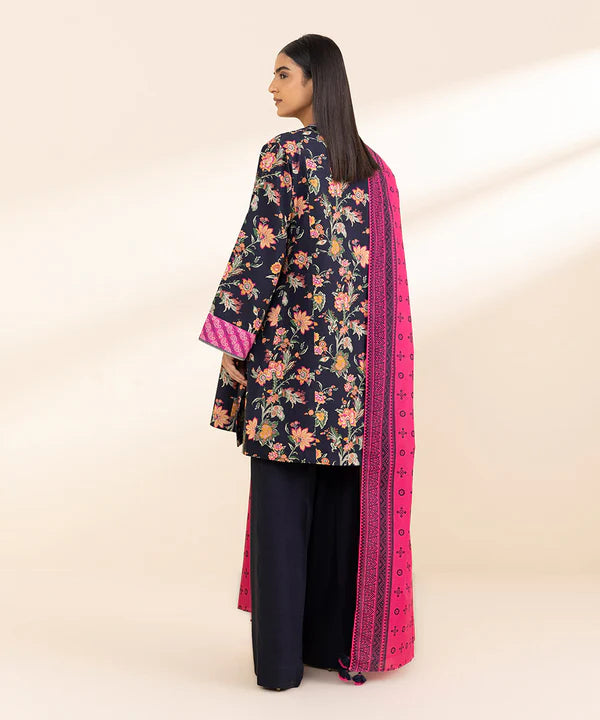 3 Piece - Printed Khaddar Suit