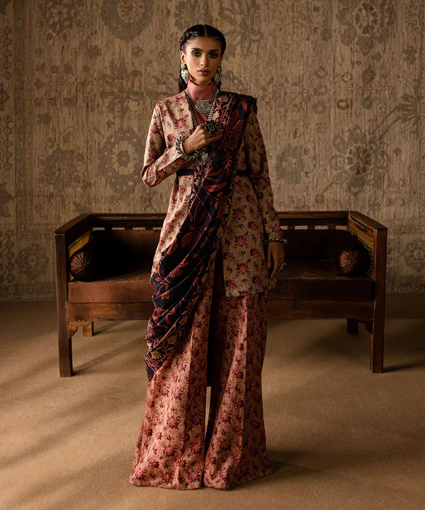 3 Piece - Printed Khaddar Suit