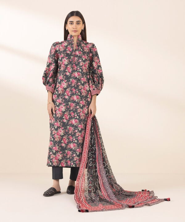 3 Piece - Printed Lawn Suit