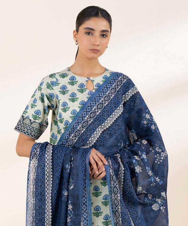 3 Piece - Printed Lawn Suit