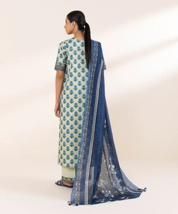 3 Piece - Printed Lawn Suit