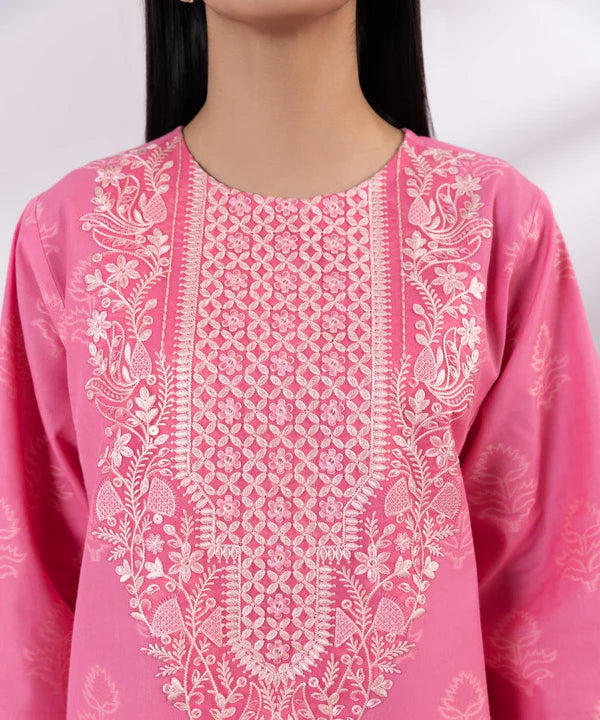 3 Piece - Embroidered Jacquard Suit