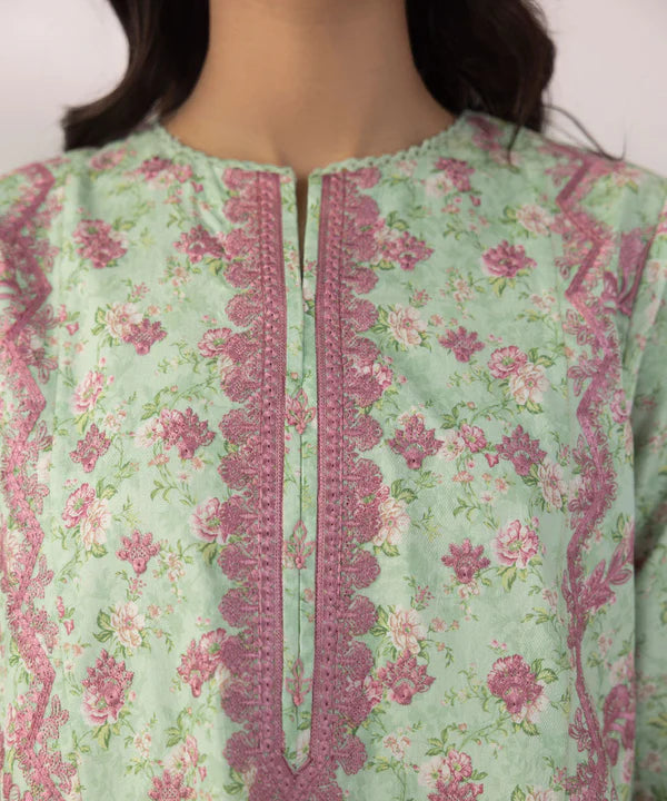 3 Piece - Embroidered Jacquard Suit