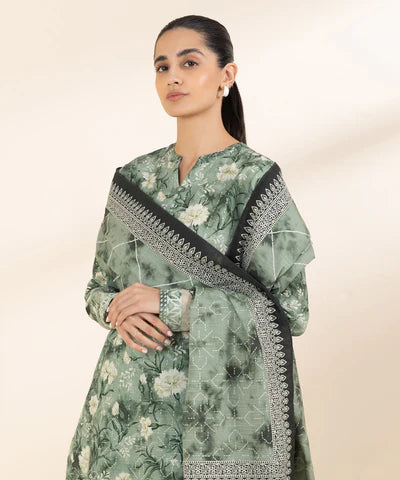 2 Piece - Printed Light Khaddar Suit