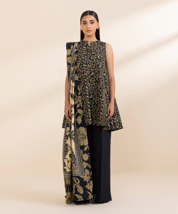 2 Piece - Printed Light Khaddar Suit