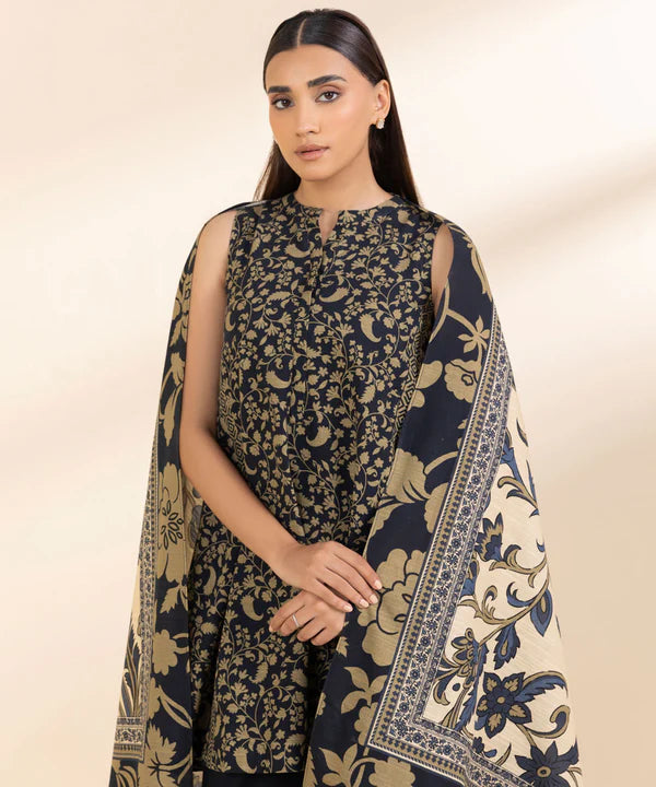 2 Piece - Printed Light Khaddar Suit