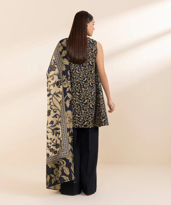 2 Piece - Printed Light Khaddar Suit