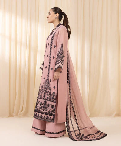 3 Piece - Embroidered Karandi Suit