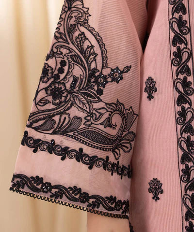 3 Piece - Embroidered Karandi Suit