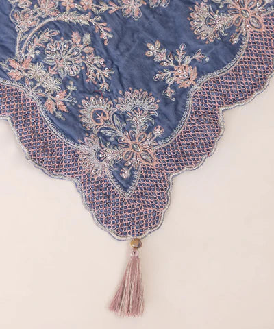 Embroidered Velvet Dupatta