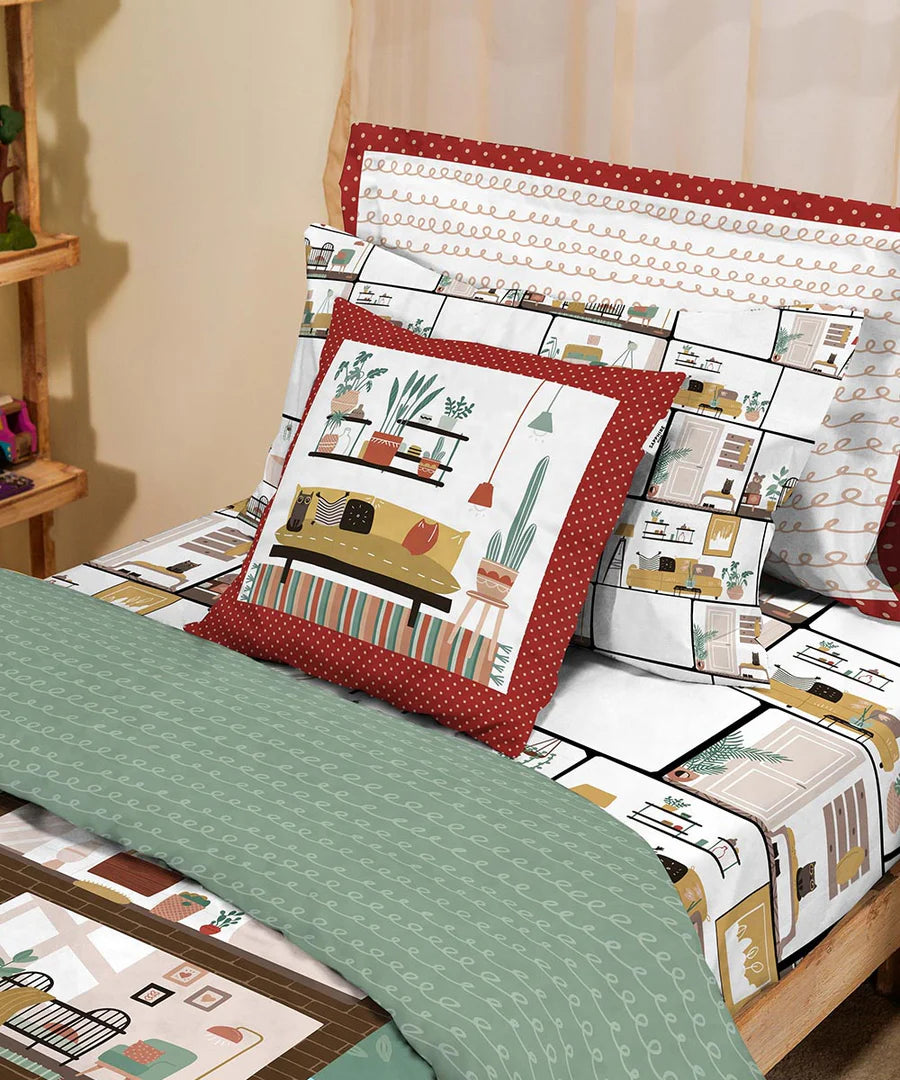 Whimsical Walls - Cushion Cover
