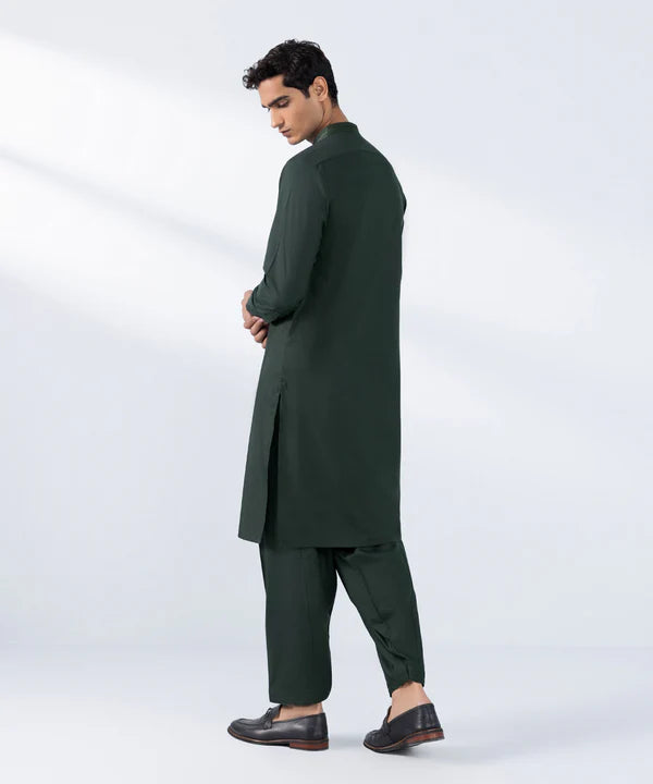 Embroidered Wash & Wear Suit