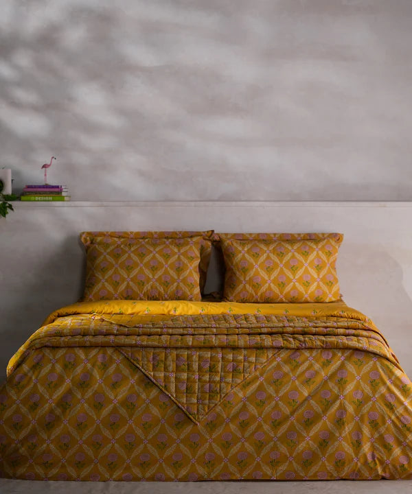 Marigold Lattice - Bed Spread