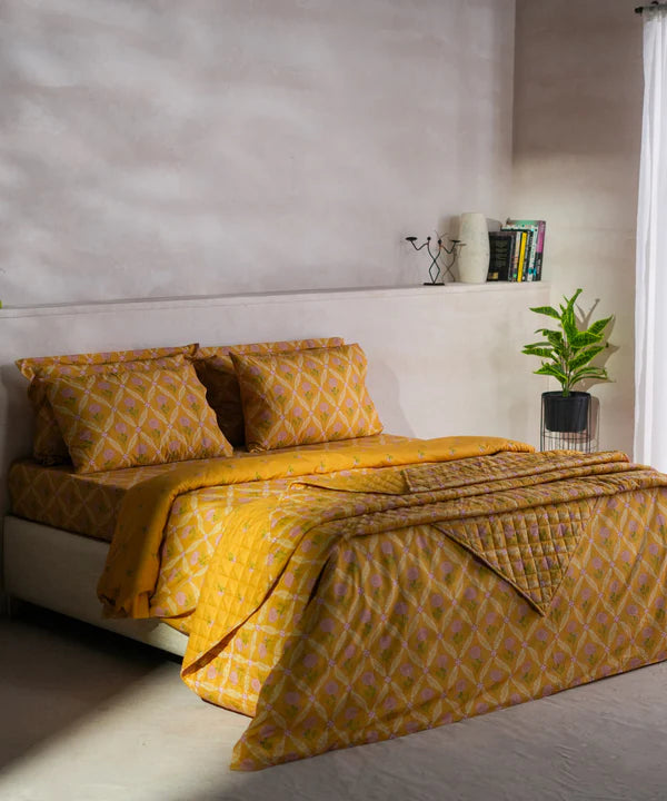 Marigold Lattice - Bed Spread