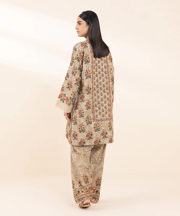2 Piece - Embroidered Khaddar Suit