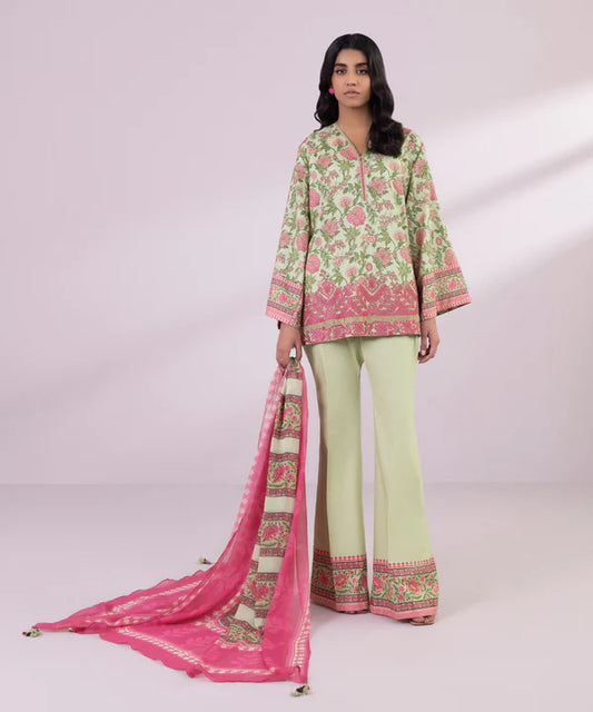 3 Piece - Embroidered Lawn Suit