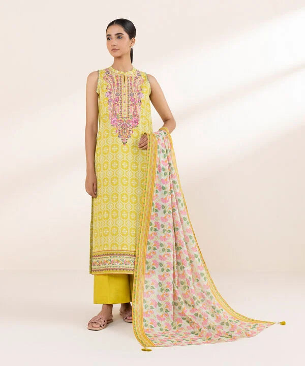 3 Piece - Embroidered Lawn Suit