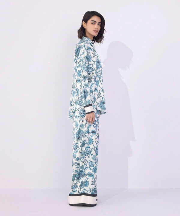 Printed Satin Shirt
