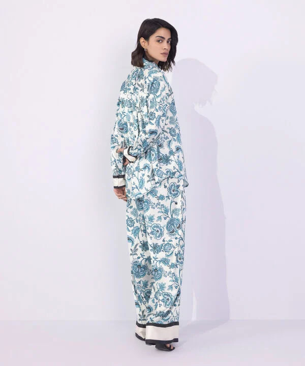 Printed Satin Shirt